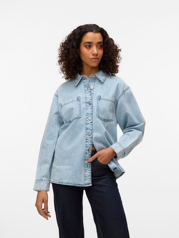 SOMETHINGNEW Tussenjas 'Lena' in Blauw: voorkant