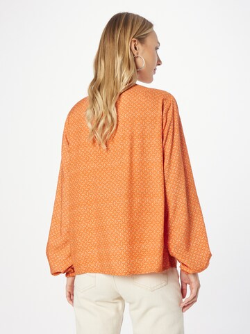 Cream Blus 'Tiah' i orange