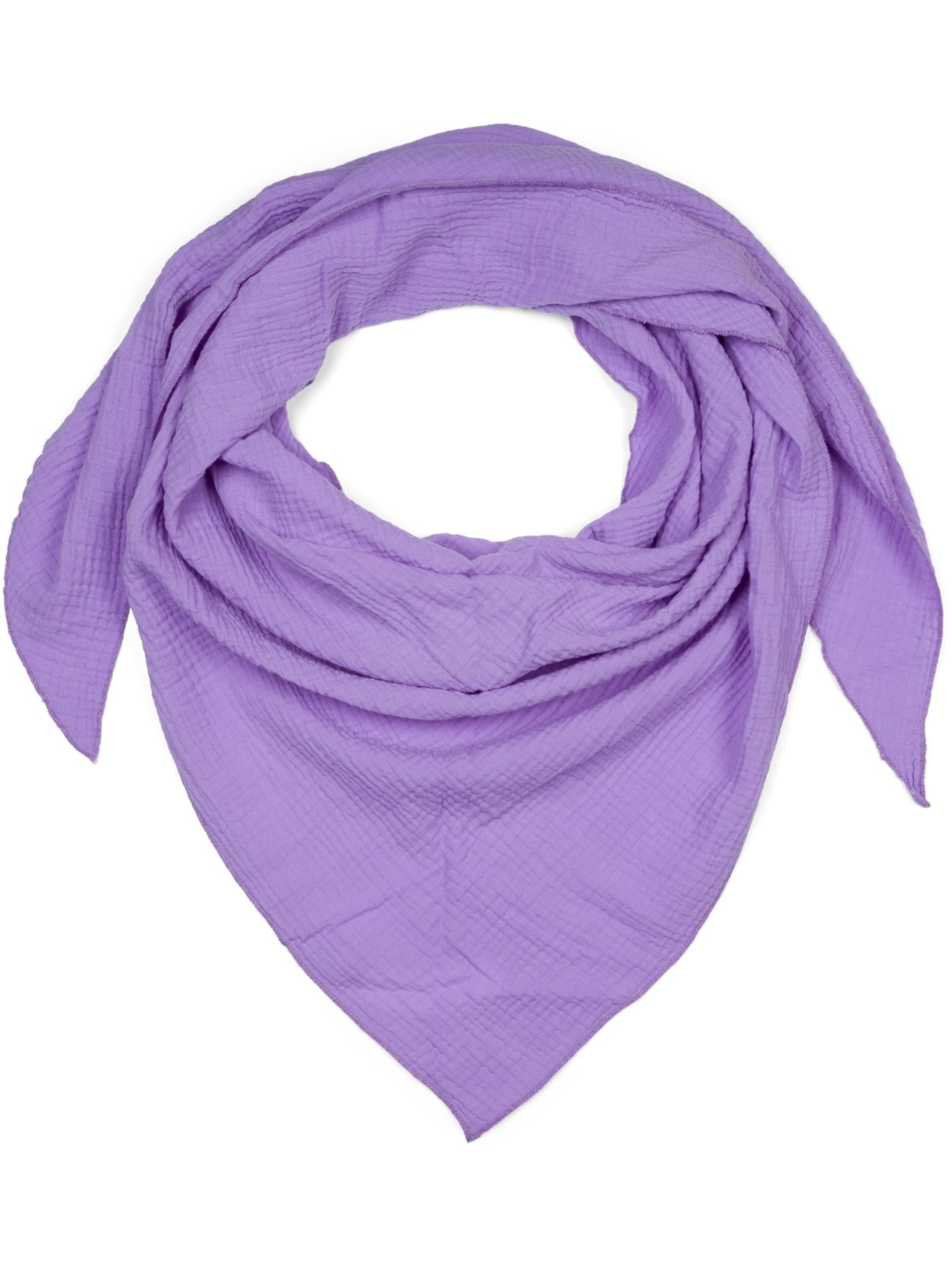 styleBREAKER Tuch 'Musselin Dreiecktuch Einfarbig'‌‌‌‌‌‌‌ in flieder, Produktansicht