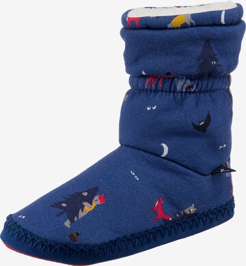 Tom Joule Slippers 'PADABOUT' in Blue: front