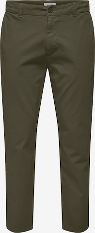 Pantaloni eleganți 'ONSFree' de la Only & Sons pe verde: față