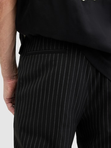 AllSaints regular Bukser med lægfolder 'TALLIS' i sort