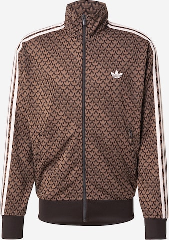 brūns ADIDAS ORIGINALS Sportiska jaka 'FIREBIRD': no priekšpuses