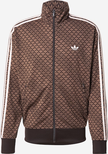 Džemperis 'FIREBIRD' iš ADIDAS ORIGINALS, spalva – ruda / tamsiai ruda / balta, Prekių apžvalga