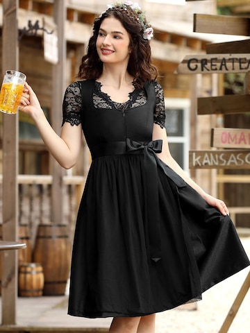 Yesfashion Dirndl w kolorze czarny