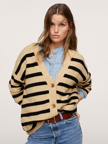 Cardigan 'Marina' MANGO en beige : devant