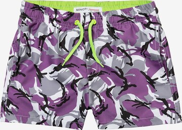 Shorts de bain MINOTI en violet : devant