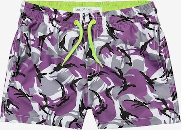 Shorts de bain MINOTI en violet : devant