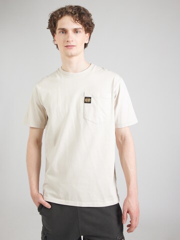 T-Shirt Superdry en beige : devant