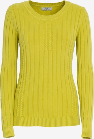 Influencer Pullover 'Fancy' in Gelb: Vorderseite
