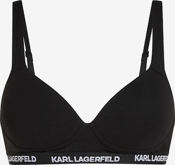 Karl Lagerfeld T-Shirt Rintaliivi värissä musta: etupuoli