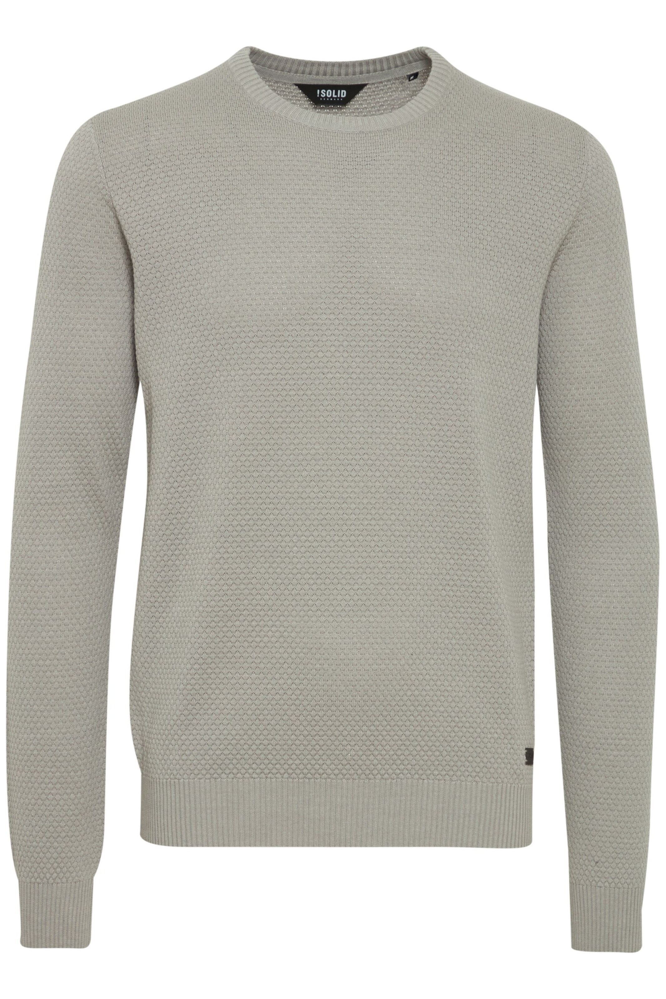 !Solid Pullover 'Karl' in Grau: Vorderseite