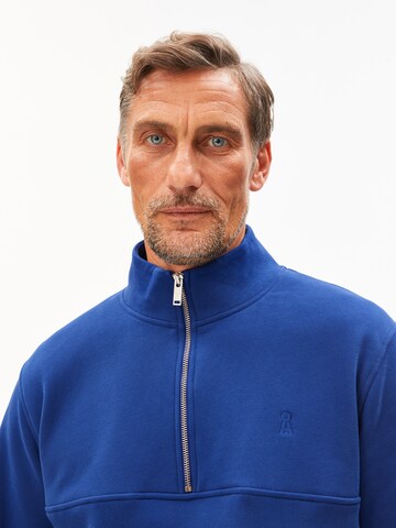 ARMEDANGELS Pullover WAARLO FLEECE in Blau