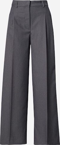 Monki - Pantalón de pinzas en gris: frente