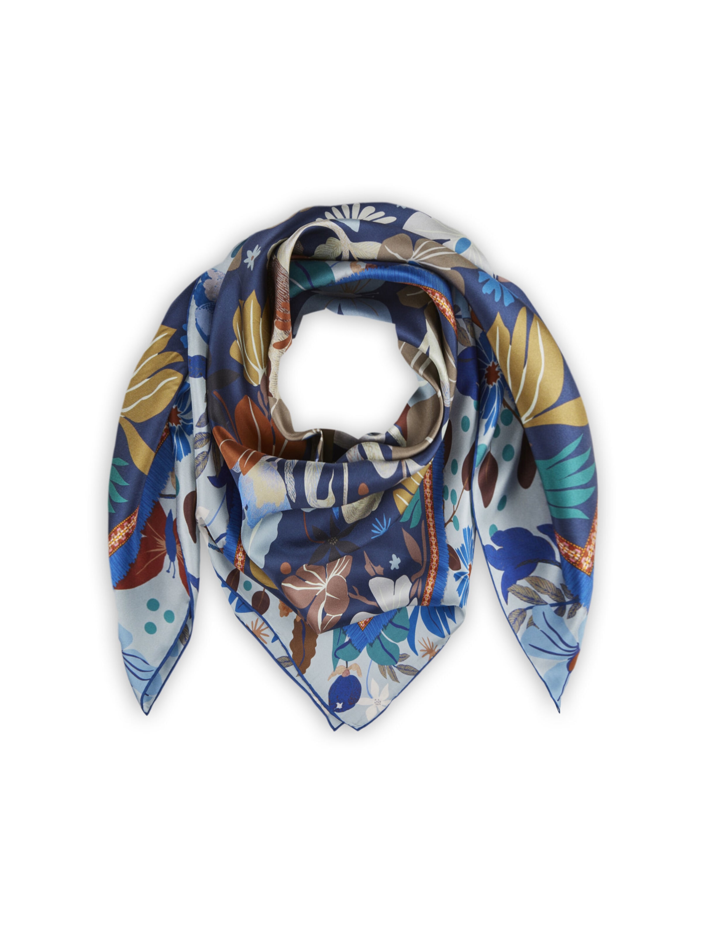 Foulard CODELLO en bleu : devant