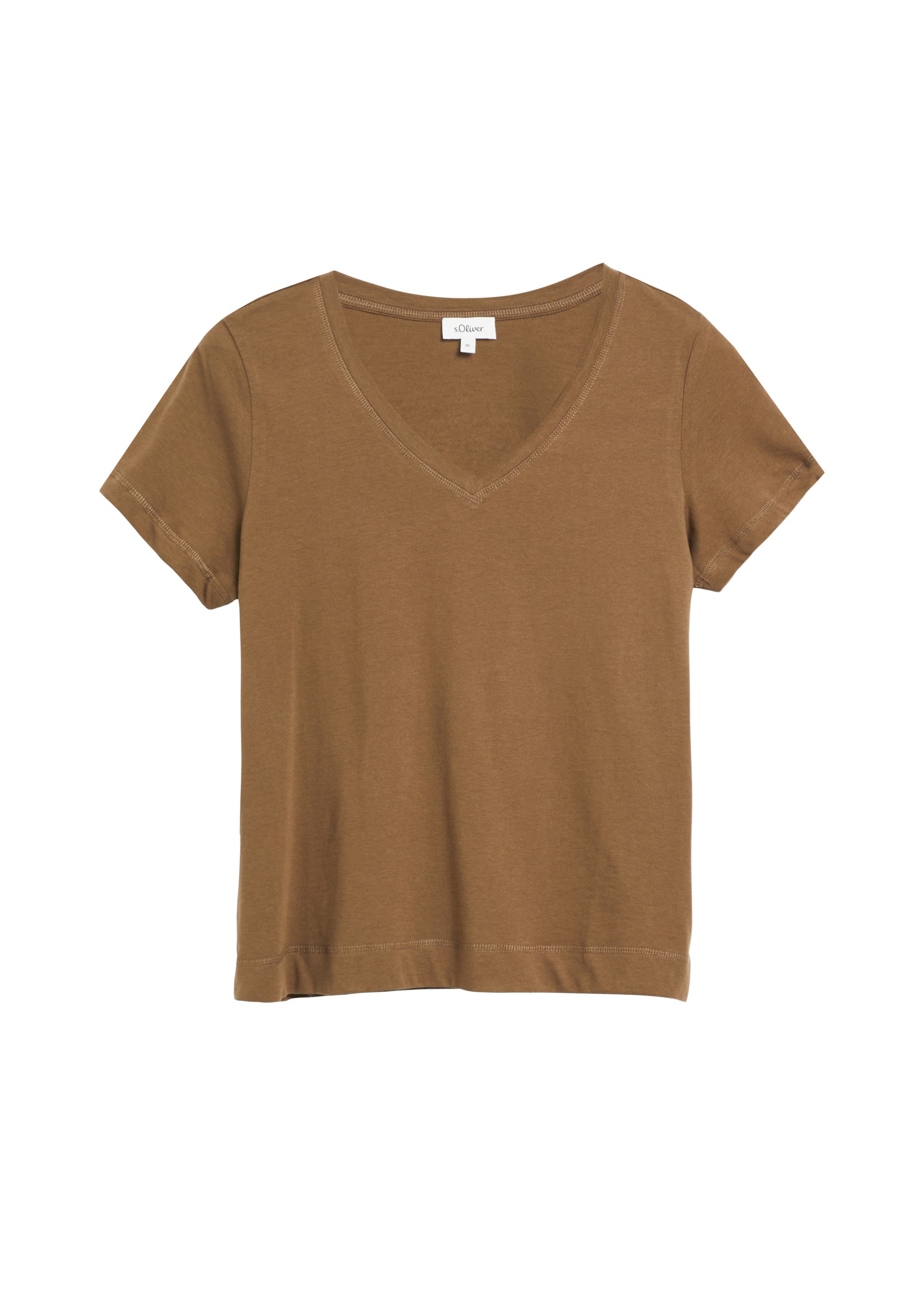 T-shirt s.Oliver en marron : devant