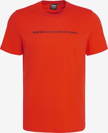 T-Shirt Barbour International en orange : devant