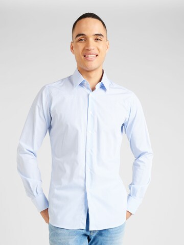 Coupe regular Chemise Karl Lagerfeld en bleu : devant