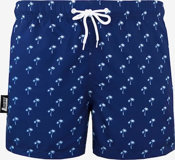 Luvanni Board Shorts 'Boardshorts Style 22-24 Badehose Palmen' in White: front