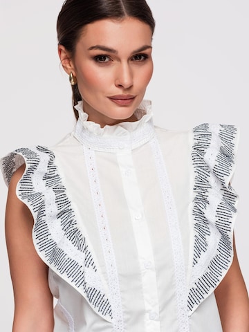 Camicia da donna di Ombre in bianco