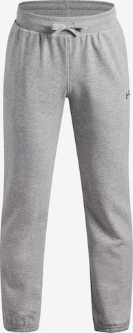 UNDER ARMOUR Tapered Sports trousers 'Rival' in Grey: front