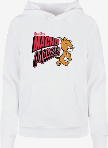 Sweat-shirt 'Tom And Jerry - Macho Mouse' ABSOLUTE CULT en blanc : devant