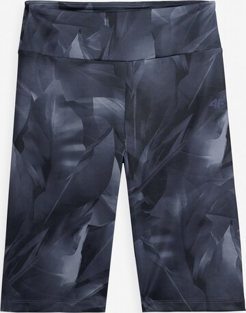 Skinny Pantaloni sportivi di 4F in grigio: frontale