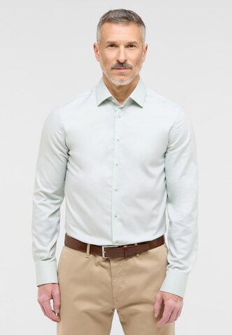 ETERNA Slim fit Business shirt in Green: front