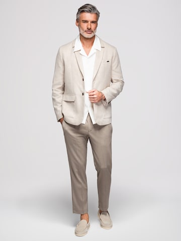 Coupe regular Veste de costume Ombre en beige