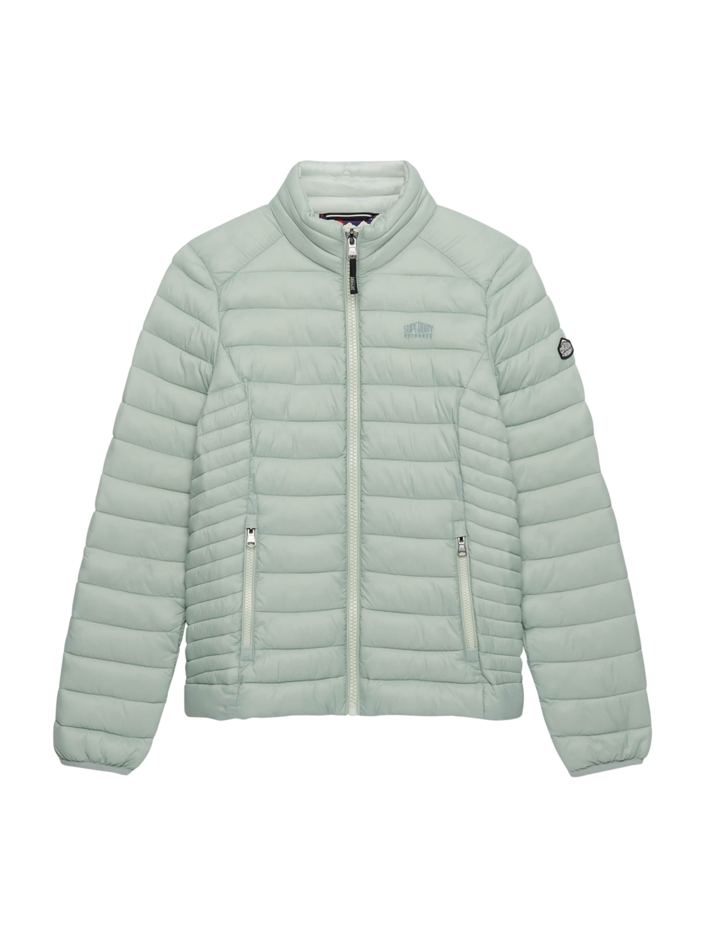 Geacă de primăvară-toamnă de la Superdry pe verde: față