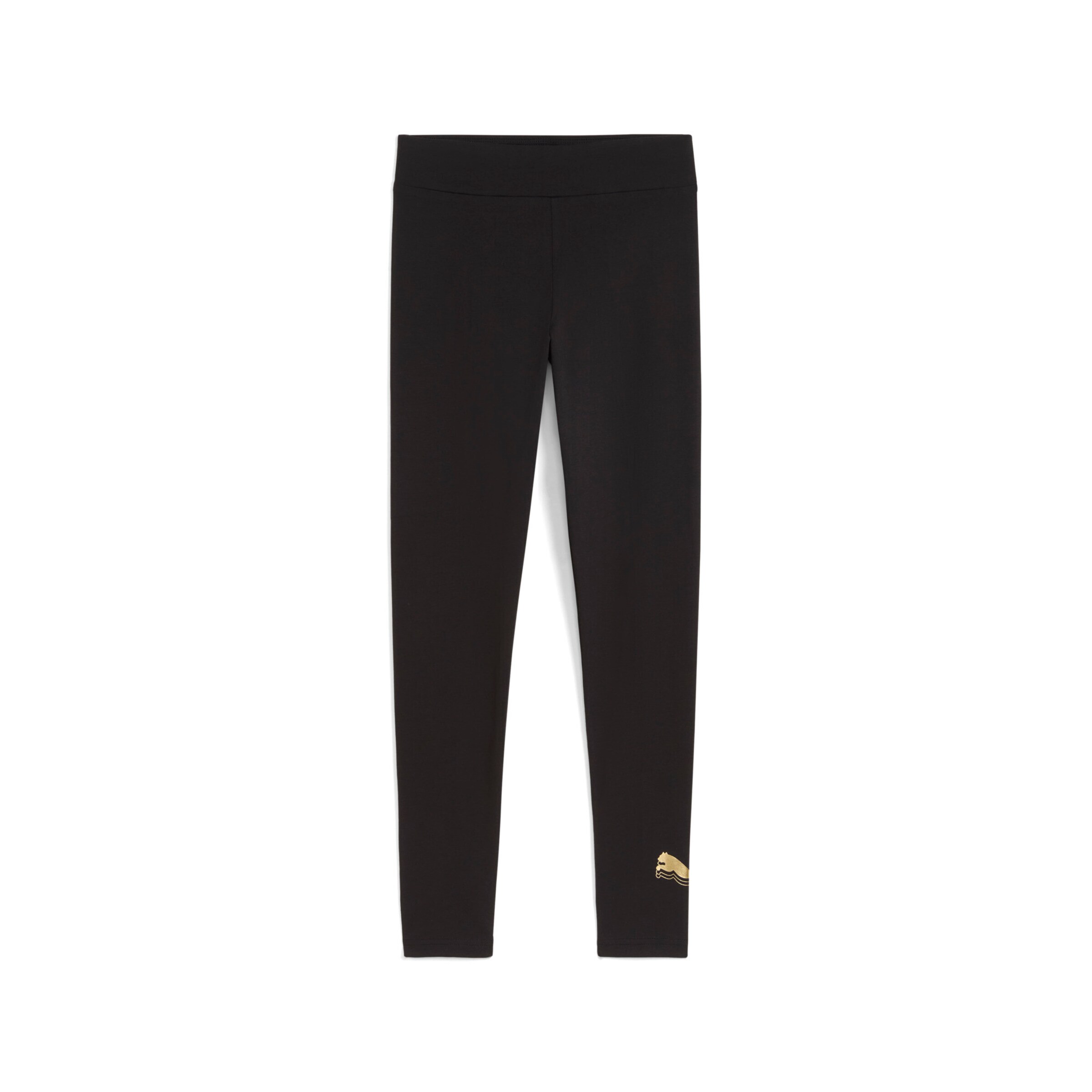 PUMA Skinny Leggings in Black: front