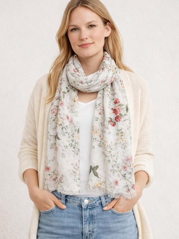 COLLEZIONE ALESSANDRO Scarf 'Flora' in White