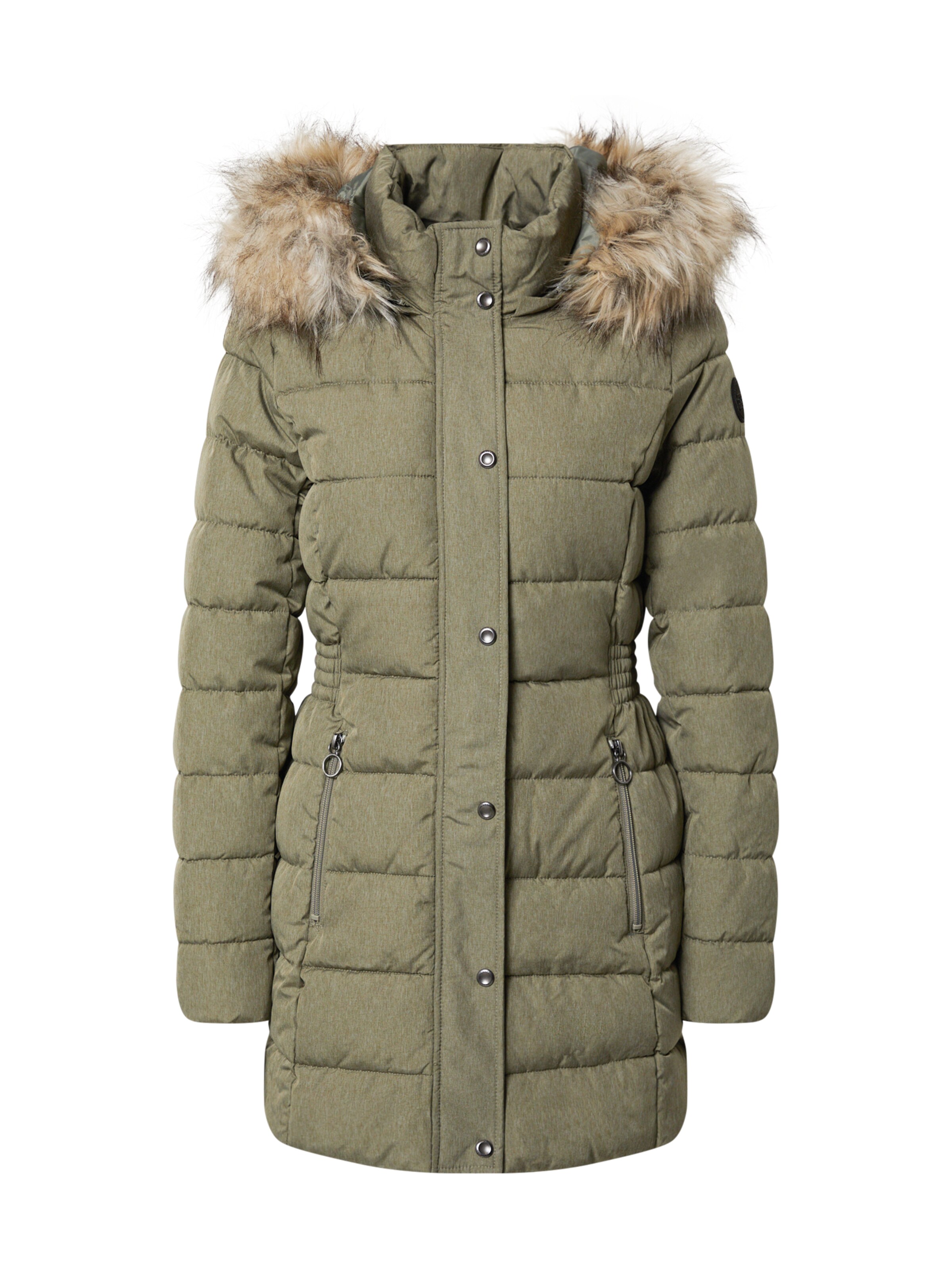 light green winter coat