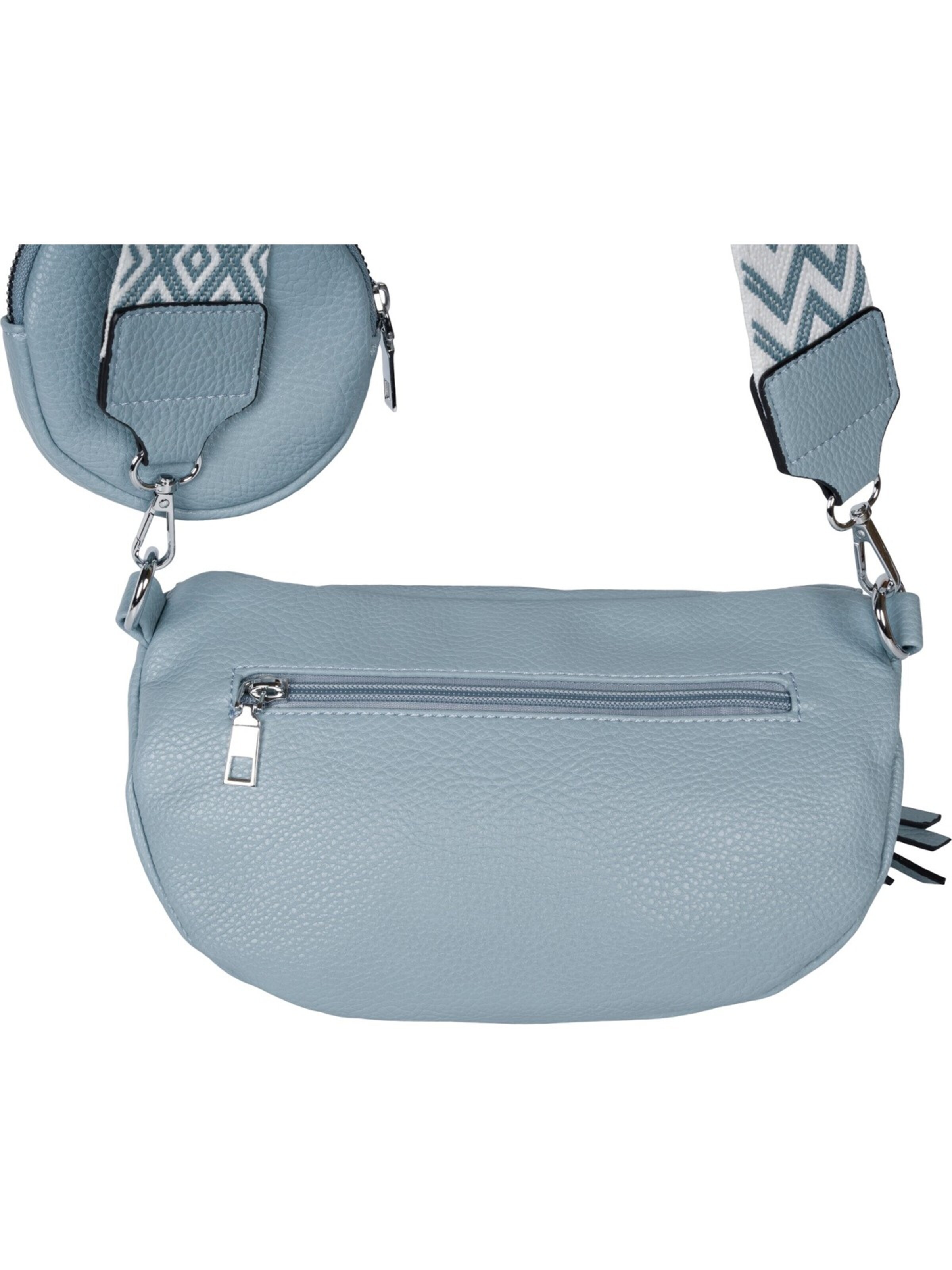 styleBREAKER Umhängetasche '2-Teiliges Set Halbmond Crossbody Bag'‌‌‌‌ in Blau