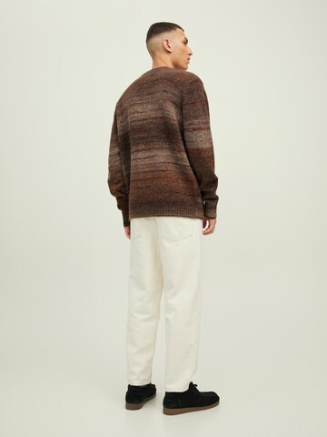 JACK & JONES Sweater in Brown