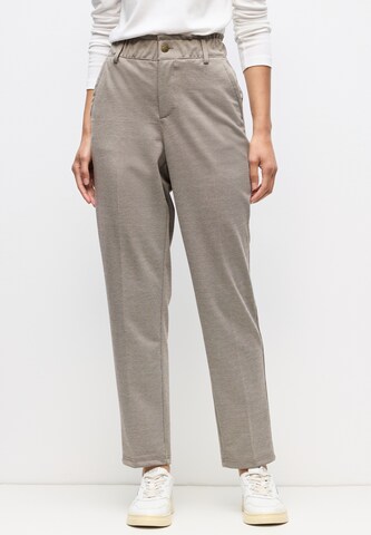 STREET ONE Tapered Bügelfaltenhose in Braun: Vorderseite