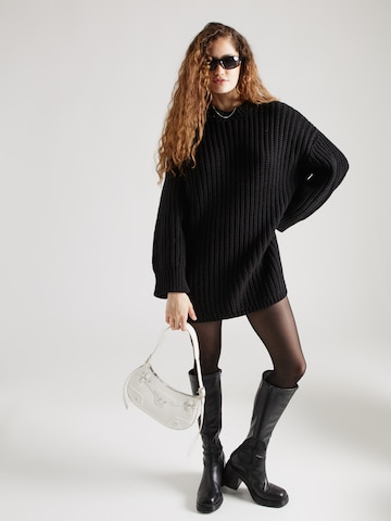 PIECES Oversized Sweater 'JANNI' in Black