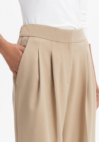 OPUS Wide leg Pantalon 'Mozy' in Beige