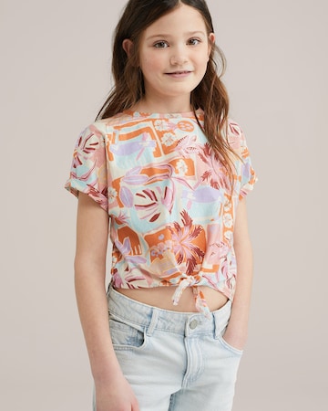 Maglietta di WE Fashion in rosa: frontale
