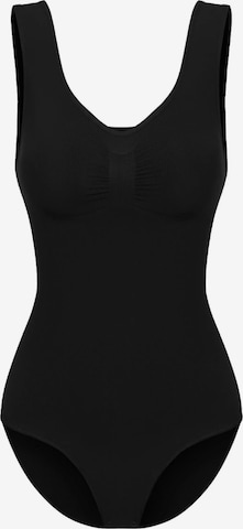 Body modelant 'Tank Bodysuit Sculpting Shapewear mit Slip' cfab (formerly creamy fabrics) en noir : devant
