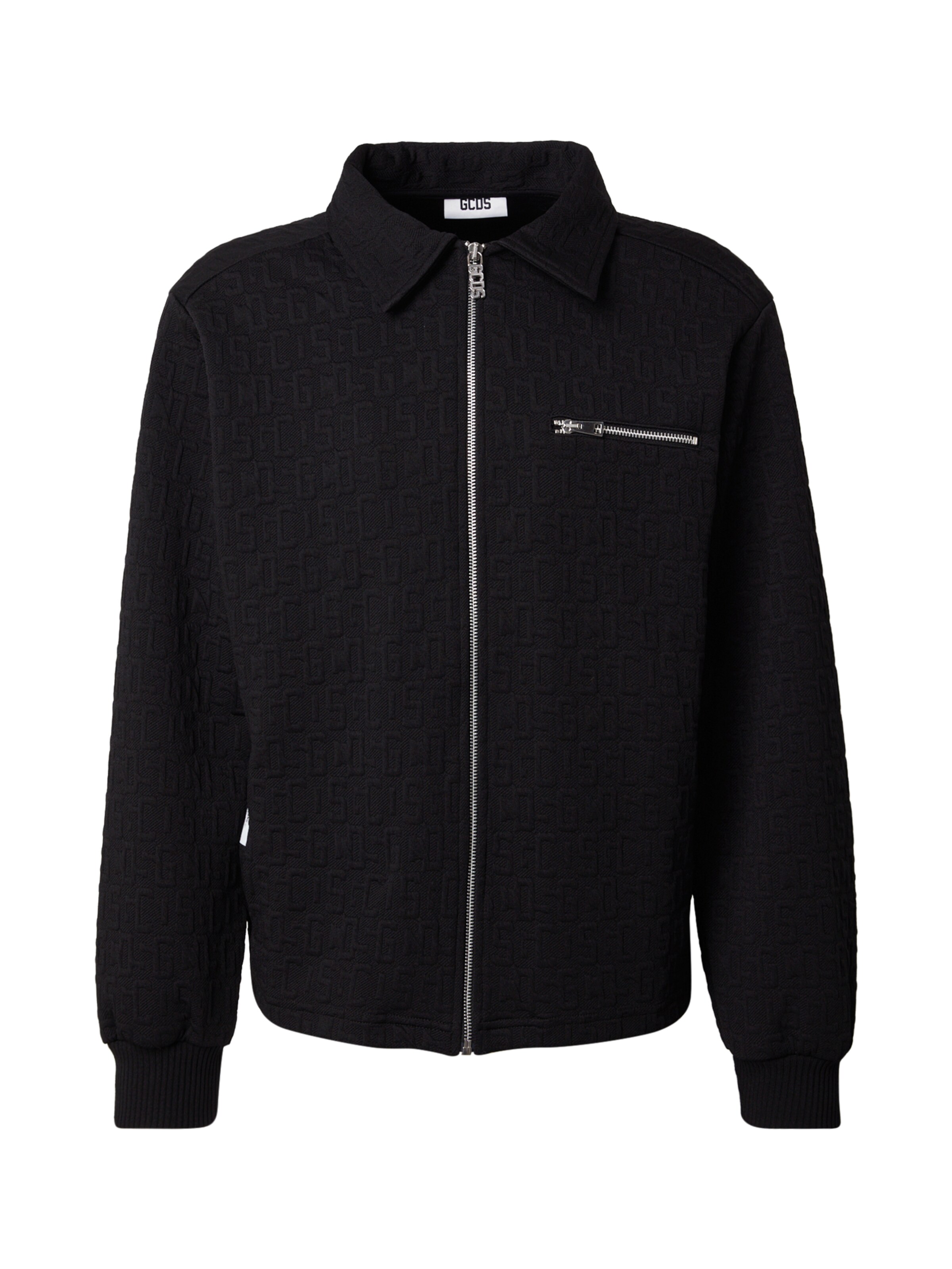 GCDS Tepláková bunda - Čierna: predná strana