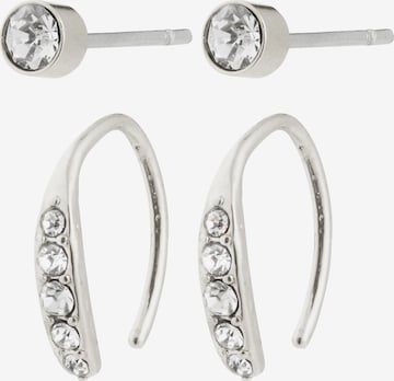 Pilgrim - Brincos 'Gionni' em prata: frente