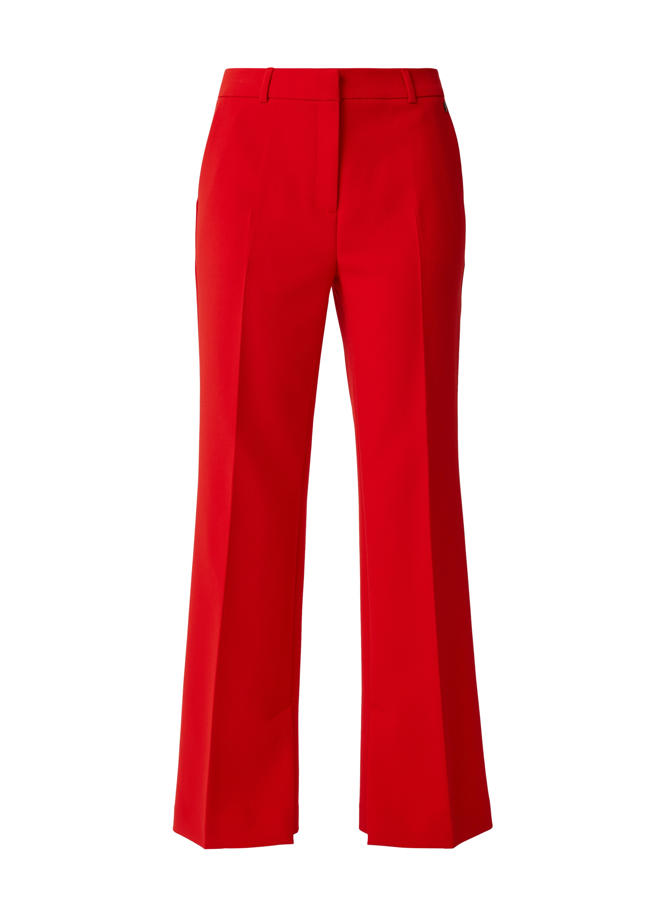 COMMA Flared Pantalon in Rood: voorkant