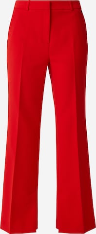COMMA Flared Bukser med fals i rød: forside