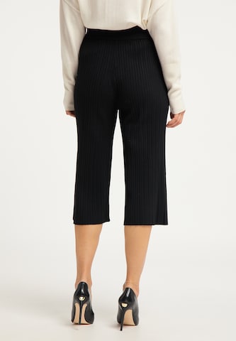 usha BLACK LABEL Wide leg Broek in Zwart