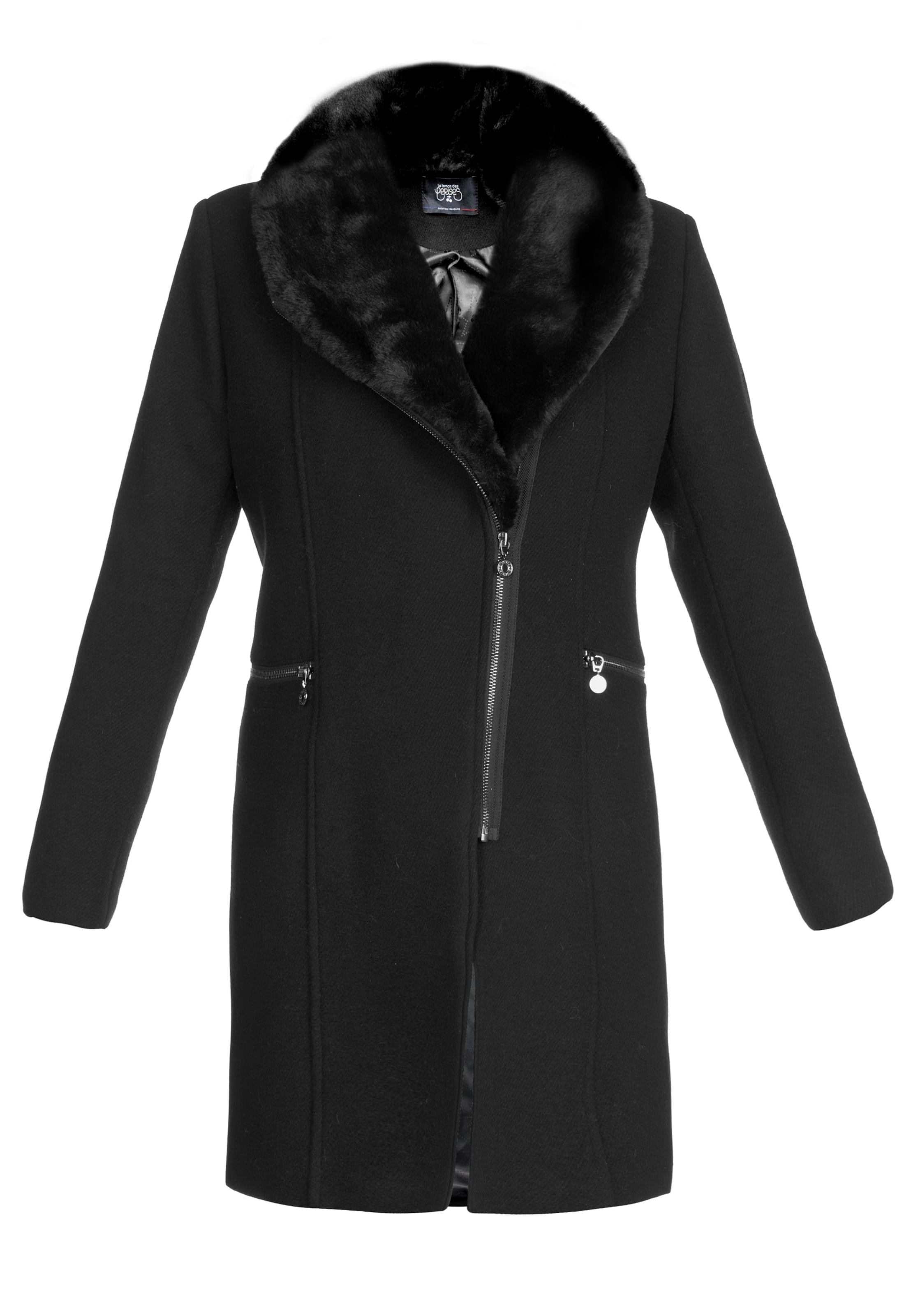 Manteau mi-saison 'Philine' Le Temps Des Cerises en noir : devant