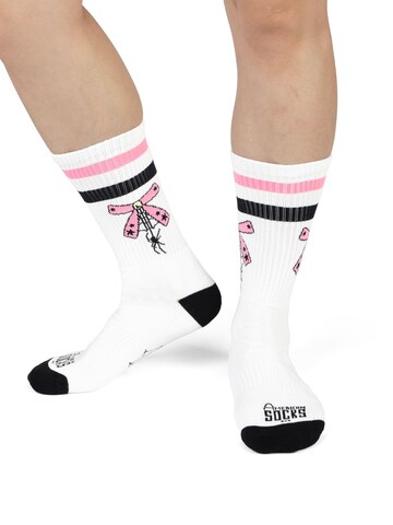 American Socks - Calcetines 'Garter' en blanco