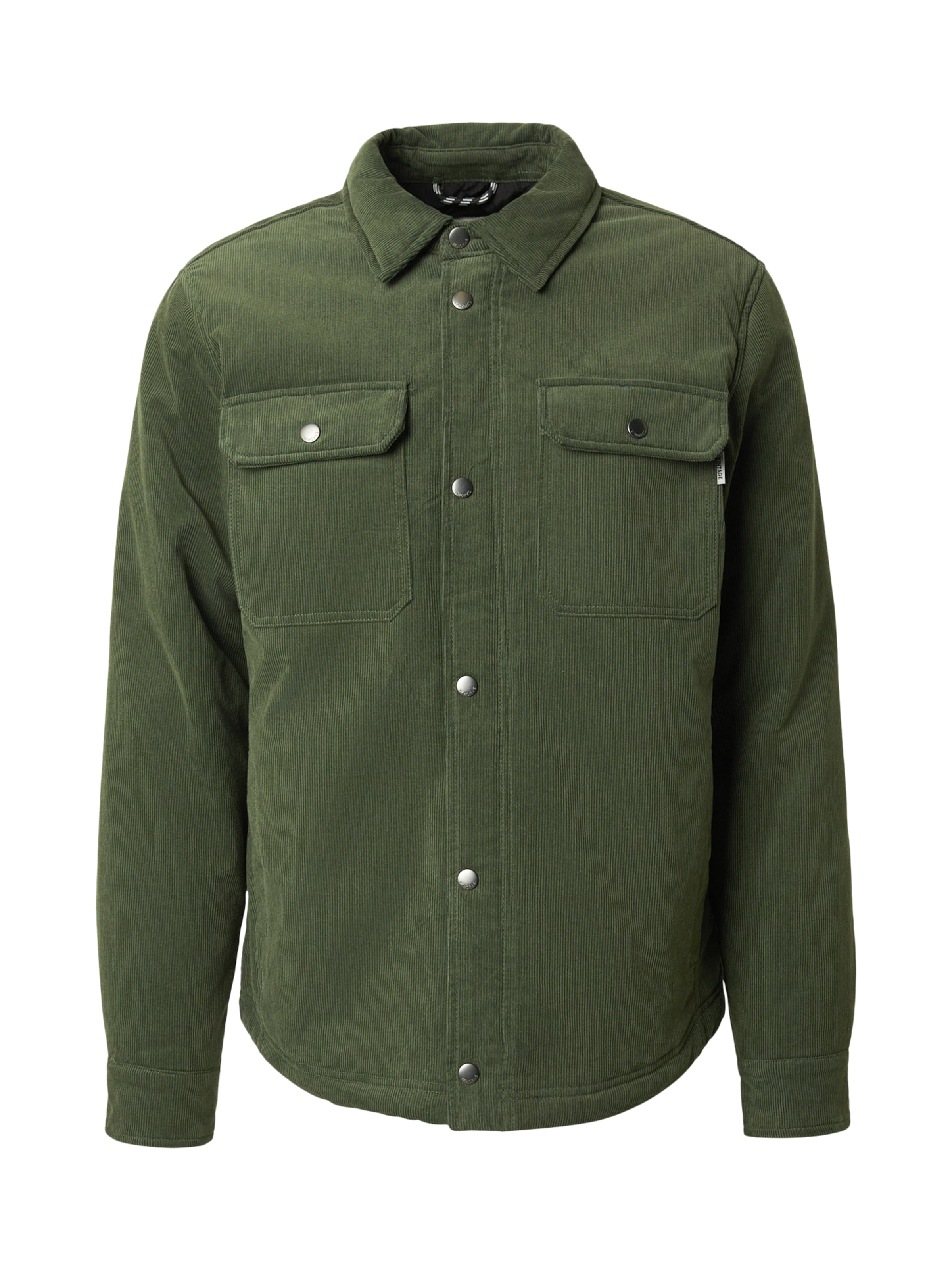 Vintage Industries Kevad-sügisjope 'Steven', värv roheline: eest vaates