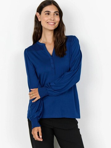 T-shirt Soyaconcept en bleu : devant
