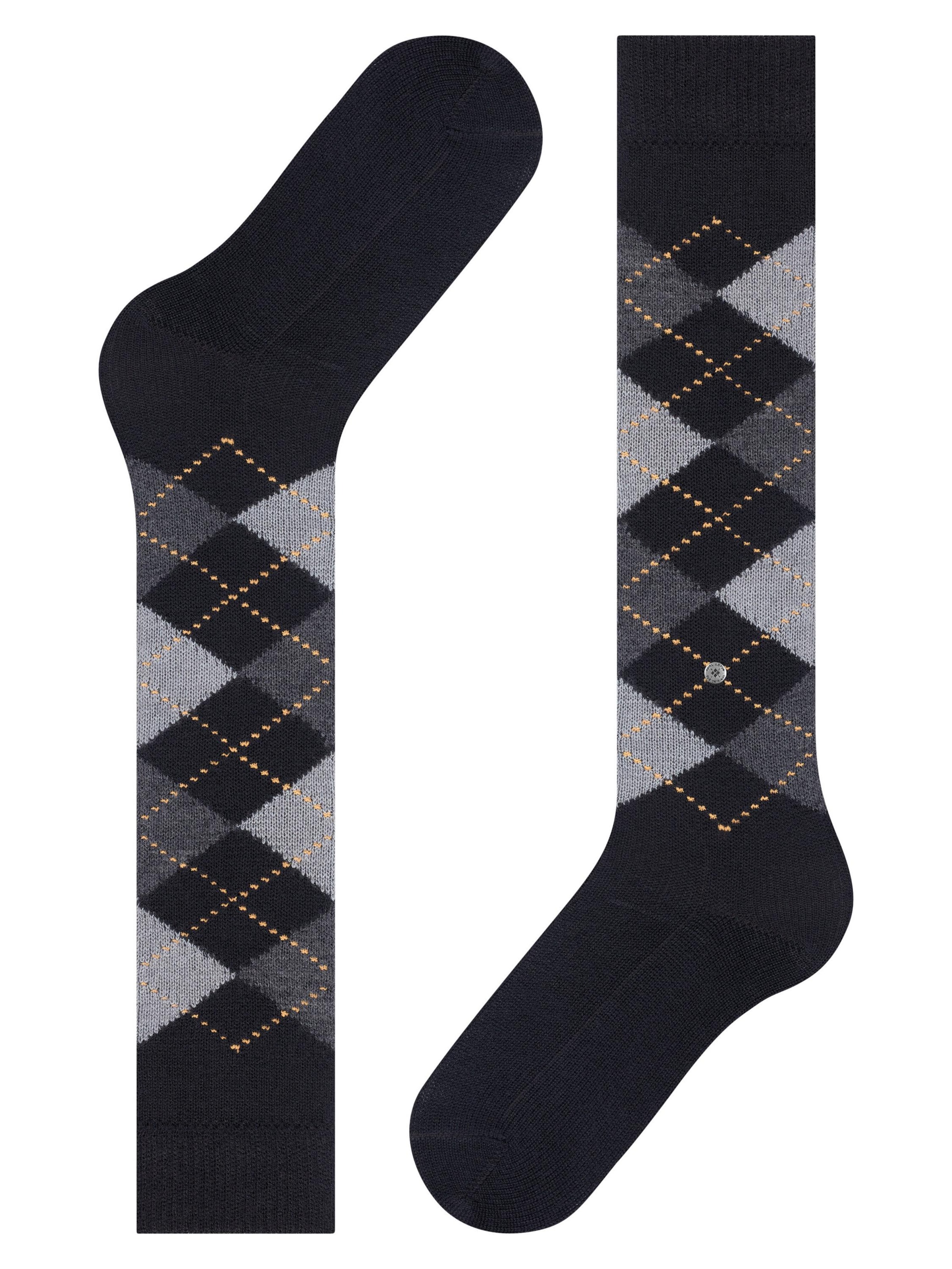 BURLINGTON Overknee Strümpfe 'Whitby'‌‌‌‌‌‌‌‌ in Schwarz
